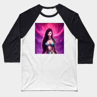 Alysia the Celestial - Fantasy Girl Baseball T-Shirt